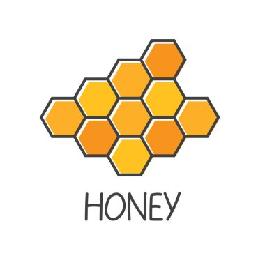 bal arısı simgesi-vektör illüstrasyonu