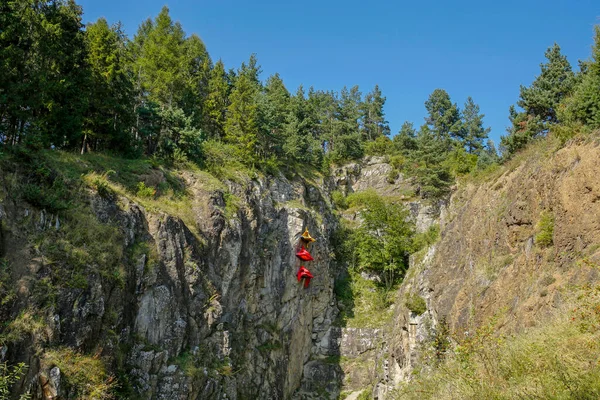 colorful portaledge hanging tents for rock climber