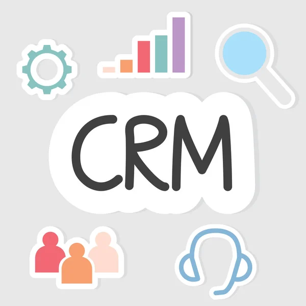 客户关系管理 Crm 业务概念 矢量说明 — 图库矢量图片