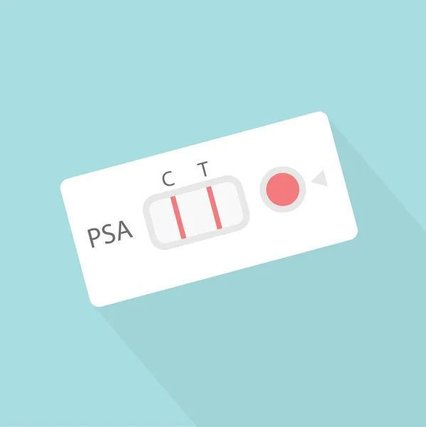 Psa Prostate Specific Antigen Résultat Positif Test Rapide — Image vectorielle