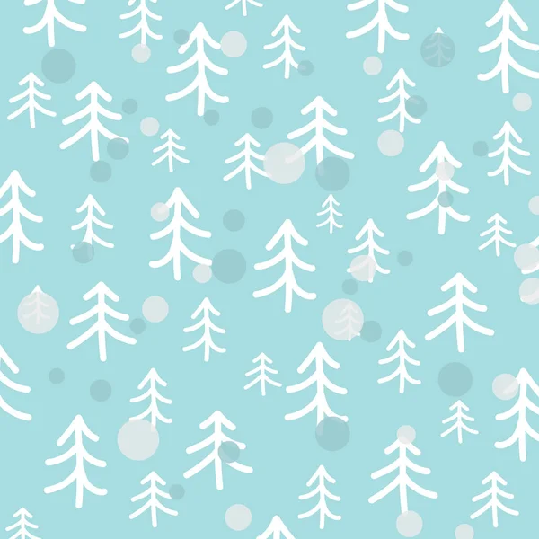 クリスマスツリーのパターン ベクトル図 — ストックベクタ