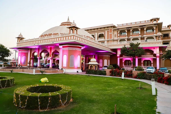 Jodhpur Rajasthan Indien Januari 2019 Vacker Bröllopsdekoration Hotel Indana Palace — Stockfoto