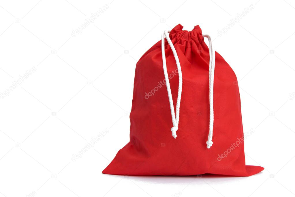 Red bag on an isolated background