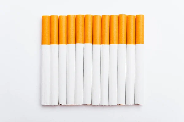 May World Tobacco Day Smoking Close Line Full Pile Cigarette — Stock fotografie