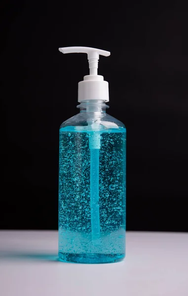 Botella Bomba Gel Alcohol Desinfectante Dispensador Plástico Para Lavar Higiene — Foto de Stock