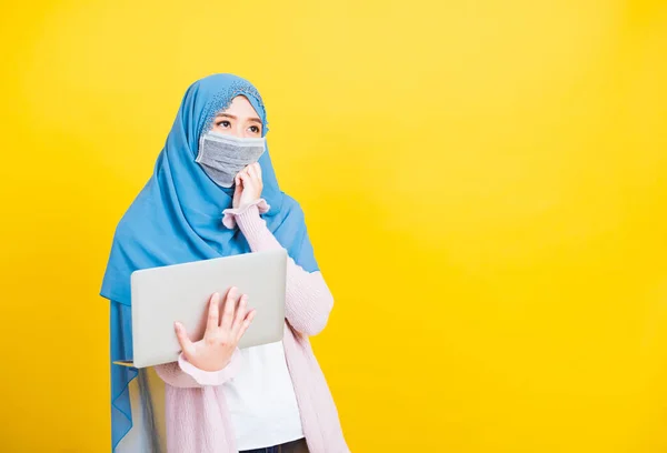 Asiatische Muslimische Araberin Portrait Einer Glücklichen Schönen Jungen Frau Islam — Stockfoto