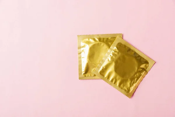 World Sexual Health Aids Day Top View Flat Lay Condom — Stock fotografie