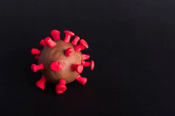 Células Doença Plasticina Fechamento Vírus Surto Coronavírus Coronavírus Gripe Influenza — Fotografia de Stock