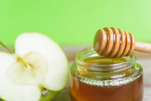 Hari Libur Yahudi Makanan Penutup Apple Rosh Hashanah Foto Tersebut — Stok Foto