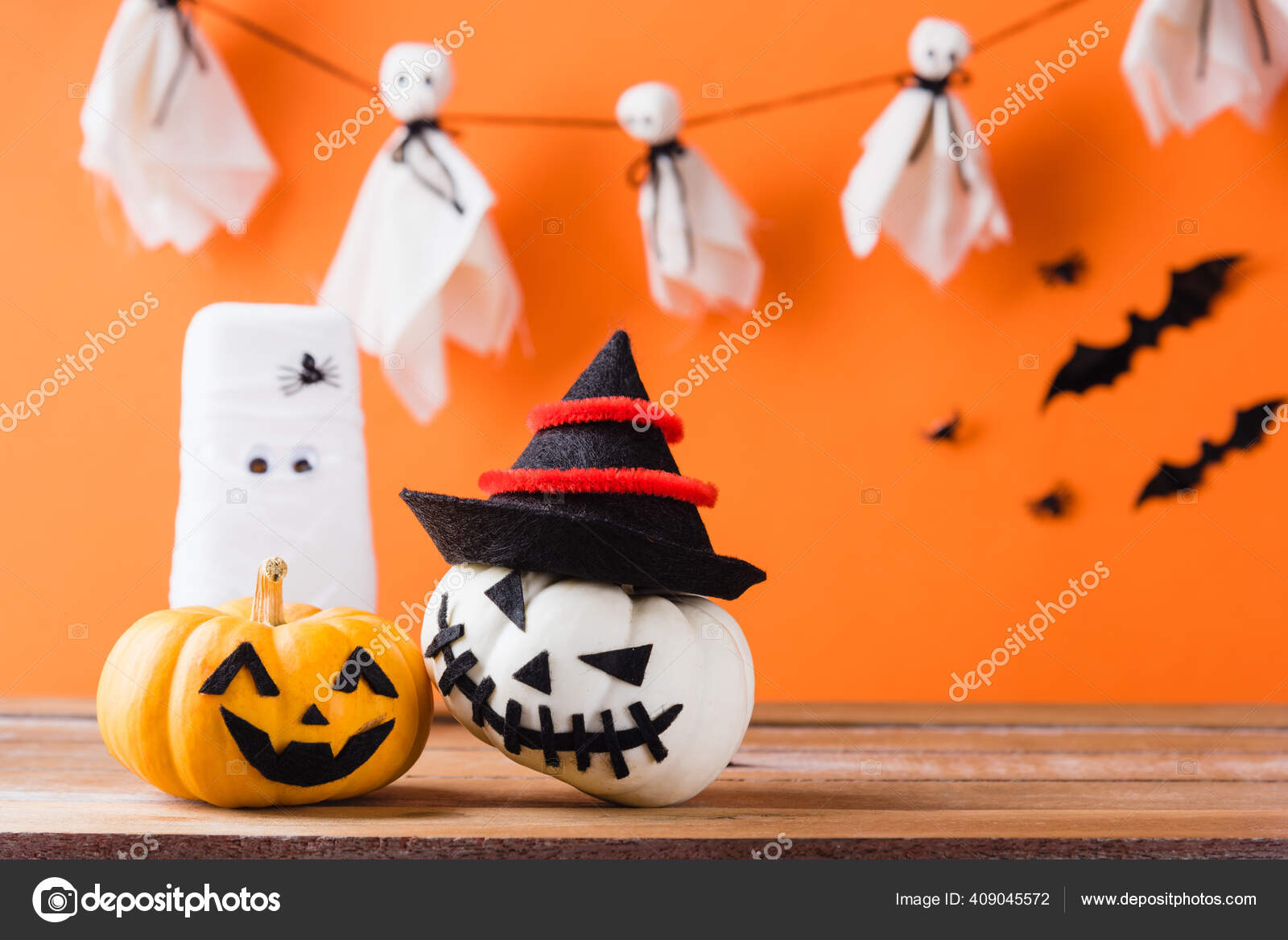 Fundo Uma Bruxa Fofa De Halloween Com Abóbora Fundo, Dia Das