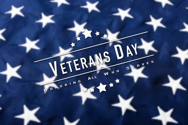 美国国旗蓝色的白星构成的完整框架 象征着使用 退伍军人或独立日的背景 — 图库照片