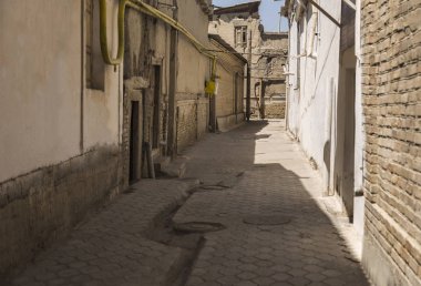 Eski Buhara şehri, Özbekistan'ın sokaklarında dar