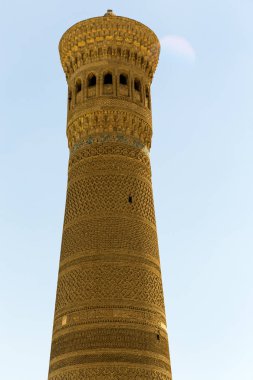 Kalyan minaresi Buhara, Özbekistan'a. Orta Asya