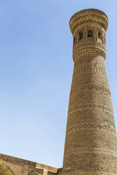 Büyük Gaukushon minare tuğla, Buhara, Özbekistan yapılmış desenler ile dekore edilmiştir.