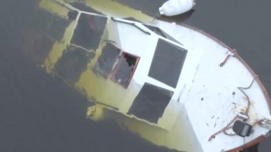 Batık tekne drone görüntüleri