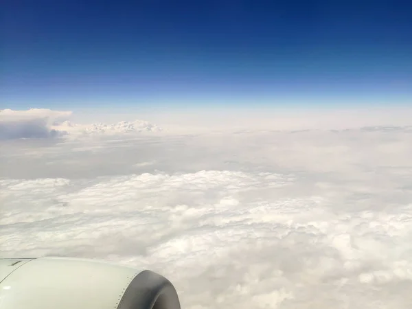 Nuvens como eles são vistos de avião — Fotografia de Stock