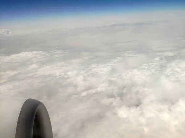 Clouds as they are seen from airplane — Stock Photo, Image