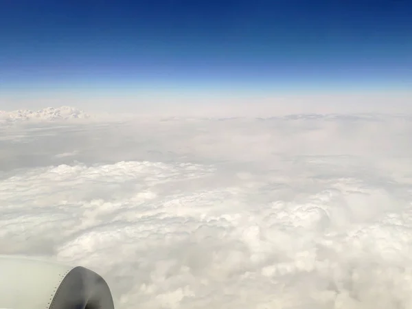 Nuvens como eles são vistos de avião — Fotografia de Stock