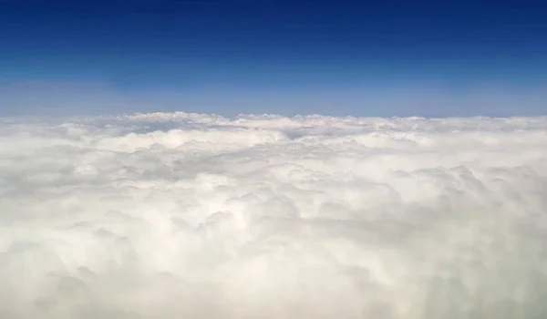 Nuvens como eles são vistos de avião — Fotografia de Stock