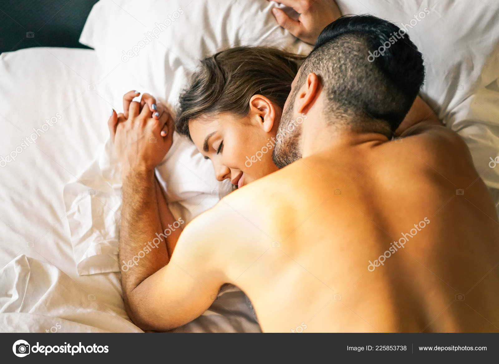 Passionate Young Couple Having Sex Bed Home Intimate Sensual Moments Stock Photo by ©AlessandroBiascioli 225853738 photo