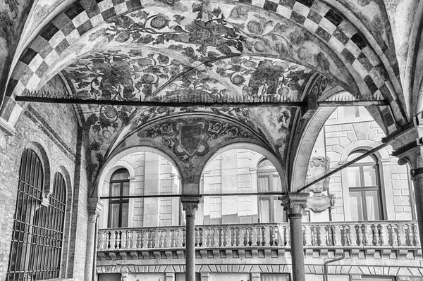 Padua Italië April Schilderachtige Loggia Die Het Externe Balkon Van — Stockfoto