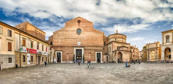 Padua Italien April Panoramautsikt Med Fasaden Romersk Katolska Katedralen Och — Stockfoto