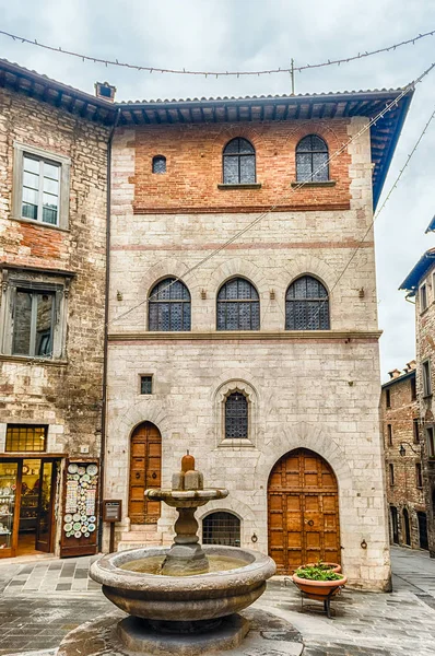 Vista Palazzo Del Bargello Edifício Medieval Virado Para Cénica Piazza — Fotografia de Stock