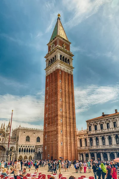 Venedig Italien April Campanile Mark Glockenturm Der Basilika Mark Venedig — Stockfoto