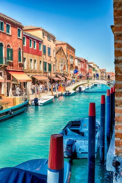 Venezia Italia Aprile Veduta Sul Suggestivo Canale Rio Dei Vetrai — Foto Stock