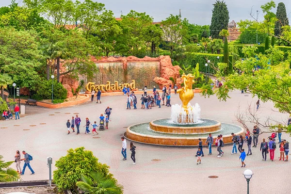 Castelnuovo Del Garda Italy May Aerial View Gardaland Amusement Park — Stock Photo, Image