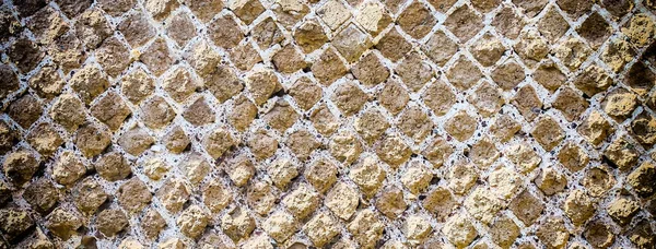 Stone Brick Wall Texture Vignette Effect Copy Space May Use — Stock Photo, Image