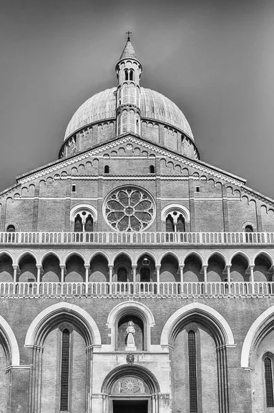Gevel Van Basiliek Van Sint Antonius Iconische Mijlpaal Bezienswaardigheden Padua — Stockfoto