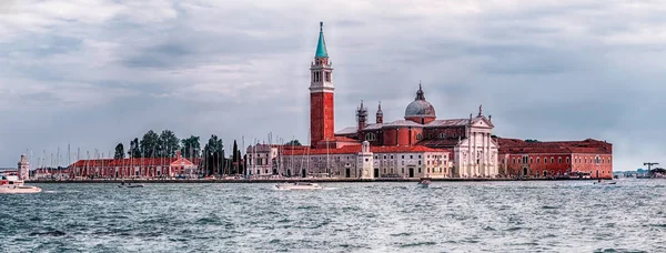 Scenisk Utsikt Över George Kyrkan Och Giudecca Kanalen Venedig Italien — Stockfoto