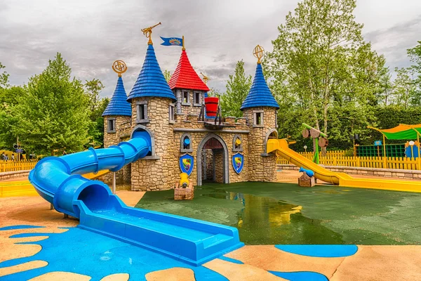 Castelnuovo Del Garda Italia Maggio Parco Giochi All Interno Del — Foto Stock