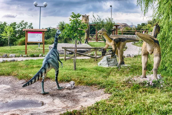San Marco Lamis Italia Junio Dinosaurios Que Aparecen Parque Dino —  Fotos de Stock
