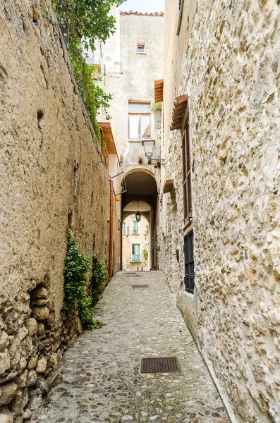 Antica Strada Nel Centro Storico Fiumefreddo Bruzio Paese Del Sud — Foto Stock