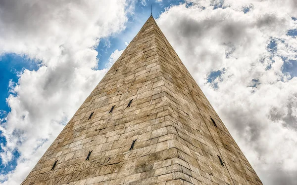 Vue Panoramique Pyramide Cestius Monument Emblématique Quartier Testaccio Rome Italie — Photo