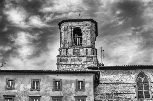 Kloktoren Van Rooms Katholieke Kathedraal Perugia Umbrië Midden Italië Gewijd — Stockfoto