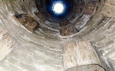 St. Patrick's Well, a masterpiece of engineering in Orvieto, Italy clipart