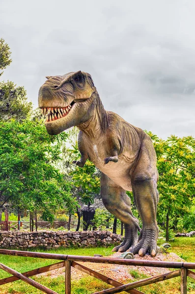 San Marco Lamis Itália Junho Dinossauro Tiranossauro Rex Também Conhecido — Fotografia de Stock