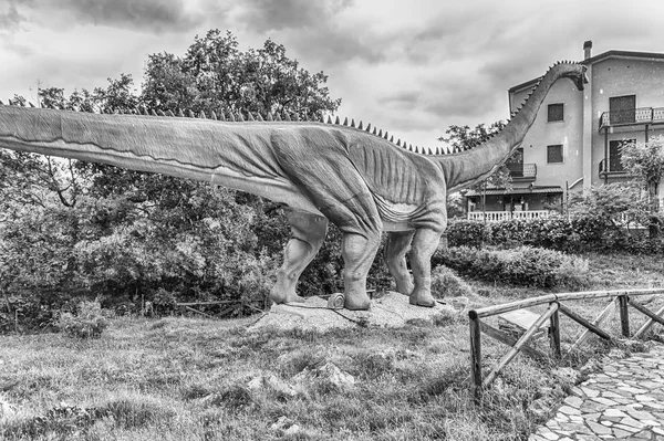 San Marco Lamis Italië Juni Diplodocus Dinosaurus Gekenmerkt Dino Park — Stockfoto