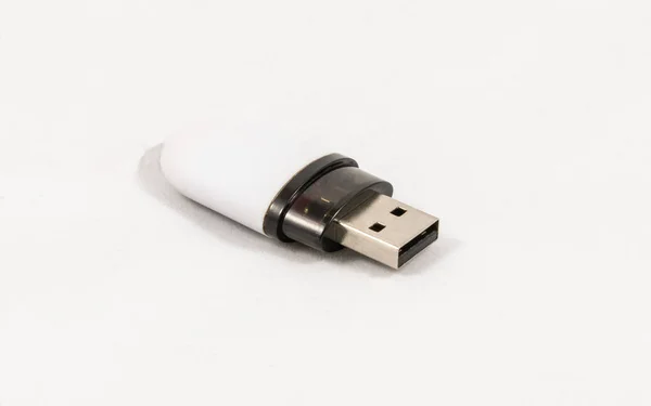 Usb Flash Drive Isolado Fundo Branco — Fotografia de Stock