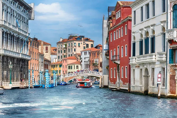 Venezia Italia Aprile Architettura Scenica Lungo Canal Grande Nel Sestiere — Foto Stock