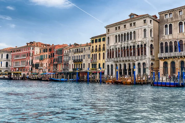 Venezia Italia Aprile Architettura Scenica Lungo Canal Grande Nel Quartiere — Foto Stock