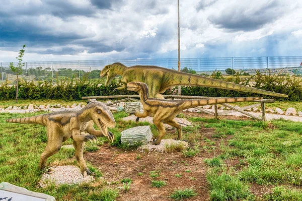 San Marco Lamis Italia Junio Dinosaurios Que Aparecen Parque Dino — Foto de Stock