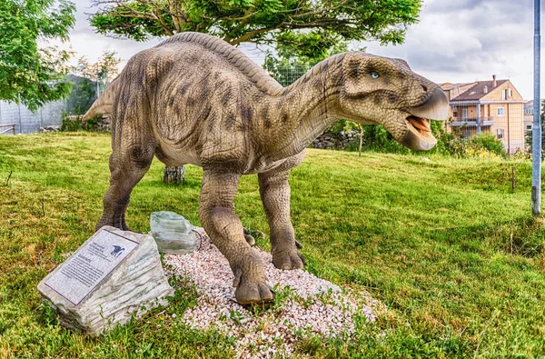 San Marco Lamis Italië Juni Dinosauriërs Iguanodon Gekenmerkt Dino Park — Stockfoto