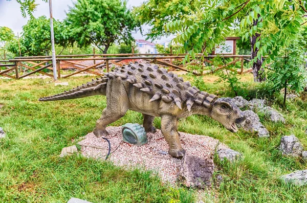 San Marco Lamis Italië Juni Polacanthus Dinosaurus Gekenmerkt Dino Park — Stockfoto