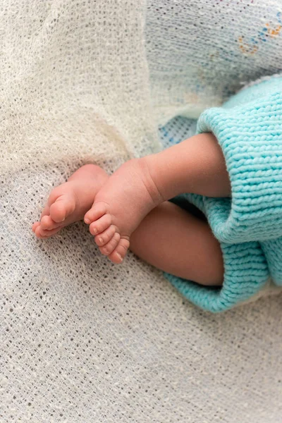 Closeup of a newborn baby feet — Stock Photo, Image