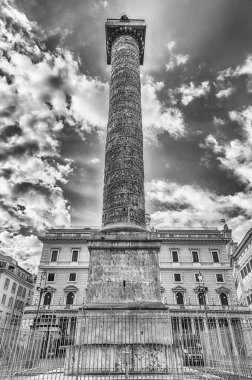 Piazza Colonna 'da Marcus Aurelius 'un sütunu, Roma, Italya