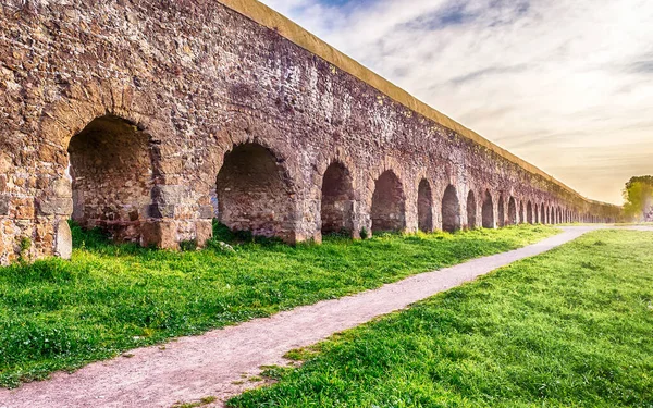 Ruinen des parco degli acquedotti, rom, italien — Stockfoto